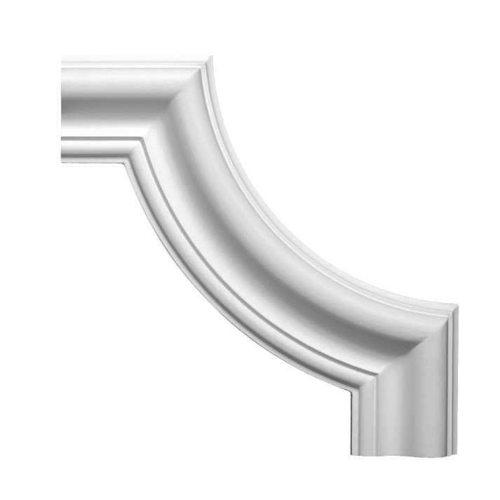 Угловой элемент к молдингу под покраску Европласт 1.52.302 215×215×25